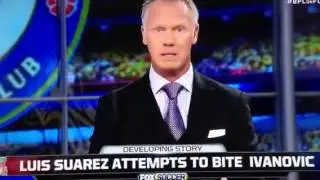 Luis Suarez Attempts To Bite Ivanovic 21/04/13