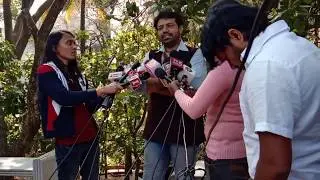 Director Jayatheertha at Bell Bottom Movie Muhurtha