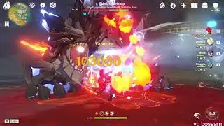 Vaporize vs Melt Diluc Comparison! Speedrun Clips