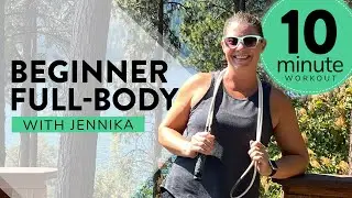 10-Minute Beginner, Low-Impact Workout | Quick Full Body + Jump Rope & Ropeless Options