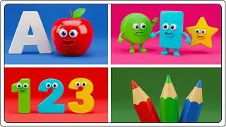 Preschool Learning activities for 3 year olds at home | Learn ABC Phonics Shapes Numbers Colors 🌈
