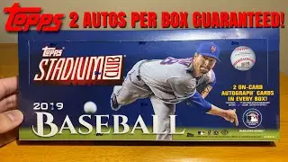 GREAT PHOTOGRAPHY! 2019 Topps Stadium Club Hobby Box Break!