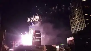 Fireworks Warsaw Spire opening [HD]