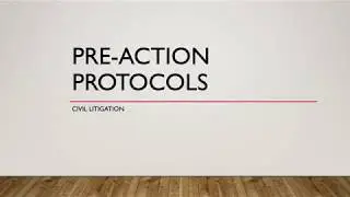 Pre Action Protocols-Civil Lit(BPTC)-Rafi G Rahman