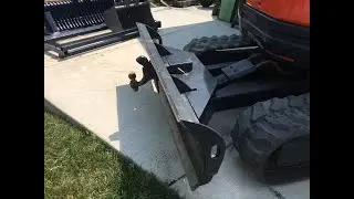 My mini excavator step platform and class 3 receiver hitch attachment