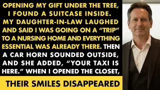 Opening My Gift Under The Tree, I Found A Suitcase Inside. My Daughter-In-Law Laughed And Said I…
