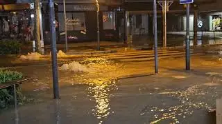 Indundaci&oacute;n en Salou #lluvia #tormenta