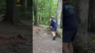 NEARLY got the tough birdie! 😱🤦🏼&zwj;♂️ #discgolf #youtubeshorts #trendingshorts
