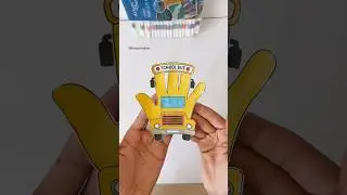 Schools Bus Craft | Handprint Paper Craft Ideas | Back to School Activities For Kids #handprintart