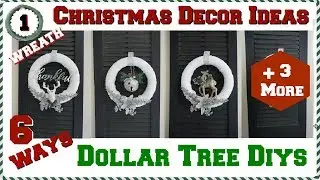 DOLLAR TREE DIY WINTER WONDERLAND CHRISTMAS DECOR IDEAS | 6 DIY WREATH IDEAS | Momma From Scratch