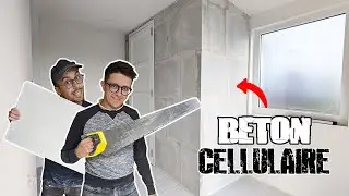 ON CRÉE UNE PIÈCE (cloison en béton cellulaire Siporex) - Vlog rénovation maison 50m² #52