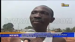 Edo state govt. commences construction of old police station road in Ehor Uhunmwode L.G.A.