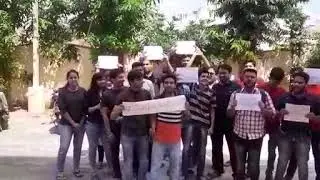 Icai protest Beawar branch