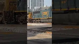 CSX SD70MAC with yn2,CSX local and CSX GP40-2WH!!!!!!