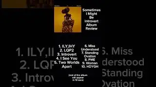 SOMETIMES I MIGHT BE INTROVERT, Little Simz Album Review #rap #shorts #new #music #littlesimz #simbi