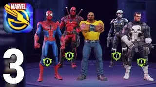 MARVEL Strike Force Gameplay Walkthrough Part 3 - Train Characters [iOS/Android Games]
