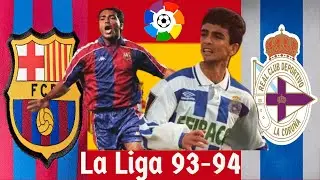 La Liga 93 94 Jornada 26  Barcelona 3x0 La Coruña {Narração: Datena}