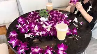 &lsquo;Alohilani Resort Lei Making class by Kumu Hula James Dela Cruz