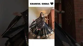 Black Chaniya Choli Design For Girl's 2024#shorts #shortsfeed #navratrispecial #garba#trendingsong