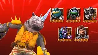 TMNT Legends PVP 884 BUNNIES Chris Bradford Leonardo Vision Quest Slash Rocksteady