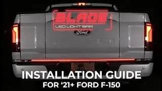 How to install the Putco Blade LED Tailgate Light Bar on 2021 to 2026 Ford  F150