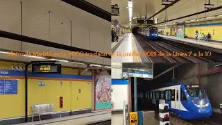 Metro de Madrid:Serie 9000 unidad de traslado 9013 de La Linea 7 a la Linea 10