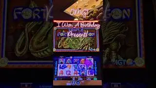 OMG!✨️I WON A BIRTHDAY PRESENT! THANK YOU DRAGON!🎀#casino #shorts #bd #slot #jackpot #bigwin #win
