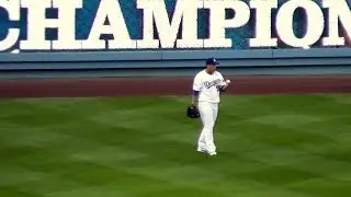 Ryu Hyun-jin 류현진 Pregame Warmups Before Pitching Great Dodger Playoff Win 2013-10-14