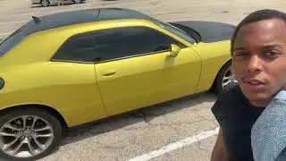 Antroy spots challenger that happens to be yellow green mustard color 