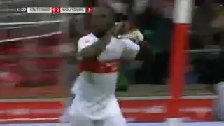 VfB Stuttgart 1 - 0 Wolfsburg 16/09/2017 Chadrac Akolo First Goal 42' HD Full Screen .  Football Hig