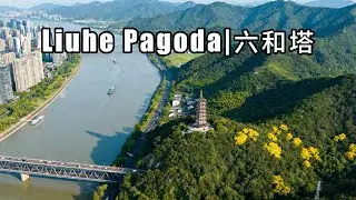 Hangzhou:Liuhe Pagoda&Qiantang River Bridge|Mid-Autumn + National Day#hangzhou #drone #chinatravel