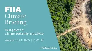 FIIA Climate Briefing: Taking stock of climate leadership and COP30