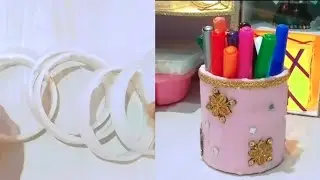 Diy#waste material#beautiful pen pencil holder ideas#wall hanging#pen pencil holder ideas#ziyacraft 