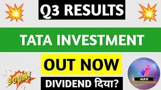 Tata Investment Q3 Results 2026 | Tata Investment Results Today | Tata Investment Share Latest News