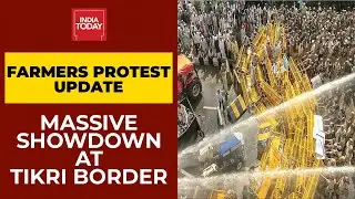 Farmers Protest Live News Updates: Tear Gas, Water Cannons Used On Farmers At Tikri Border