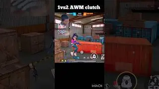 AWM 1vs2 clutch long wolf 🐺 mode 📳 Redmi note 10s gameplay #shorts