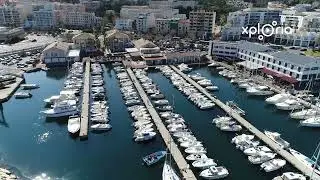 Bastia Port Toga, Corsica, Corse, France 2018.03 aerial video