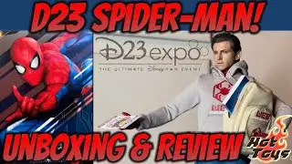 Распаковка и обзор Человека-паука от Hot Toys D23 Expo | Фигурка Мстителей в кампусе Диснейленда в масштабе 1:6