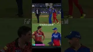 Faf explaining to Cummins how they cheated by BCCI on Tossing the coin while Mumbai vs RCB match 🥲