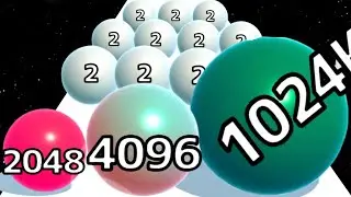 Ball Run 2048 (vs) Jelly Run 2048 - Math Games Gameplay Android, iOS (Max Level)