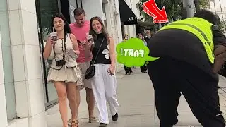 800lbs Man Farts On Rich Women In Beverly Hills!!!