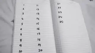 Easy and quick Learn Squares from 1-25 in 5 mins -Part 2
