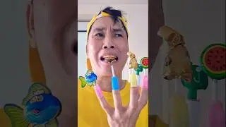 Food on Finger vs Hungry Bite = Ouch Moment😀😁😀