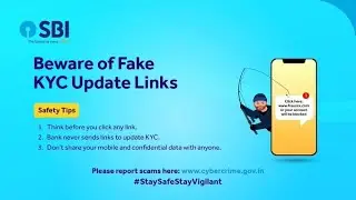 Beware of Fake KYC update links - SBI