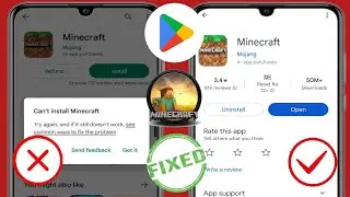 How To Fix Can't Install Minecraft App on Play store || Quick and Easy