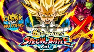 11 ANNIVERSARY SPECIAL BATTLE STAGE 1 VS VEGETA SSJ3 TODAS MISIONES NO PERSONAJES NUEVOS | Dokkan