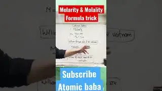 Molarity and Molality  formula tricks