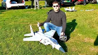 F-15 C EAGLE / RC SCALE MODEL ELECTRIC EDF JET FROM FREEWING / 2 FLIGHT DISPLAYS