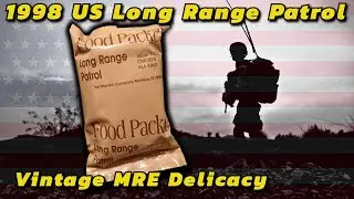 VINTAGE MRE DELICACY | 1998 US Long Range Patrol Menu 4 Chicken Ala King | MRE Review