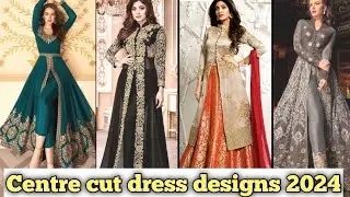 front cut dress designs | party wear dress designs 2024 #mussufashion #trending #dress #shrug